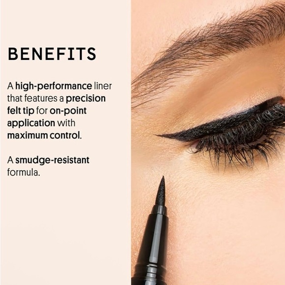 WINKY LUX Meowza Precision Classic Black Felt Tip Liquid Eyeliner - Picture 3 of 7